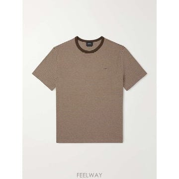 A.P.C 아페쎄 조쉬 스트라이프 코튼-저지 티셔츠 COHPC-H2 B0082178770
