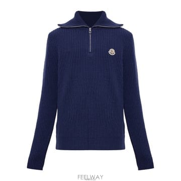 26FW 몽클레르 로고 패치 남성 터틀넥 니트 9F00003 M1241 759