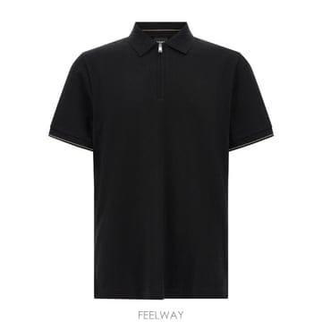 휴고 보스 C Pei 90 하프집 폴로 셔츠 50564941 001 TP980237045