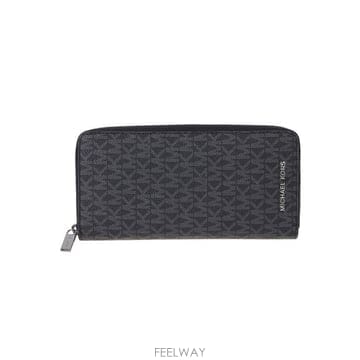 Michael Michael Kors Greyson 로고 지퍼 어라운드 지갑 39F9LGYZ3B 001 TP