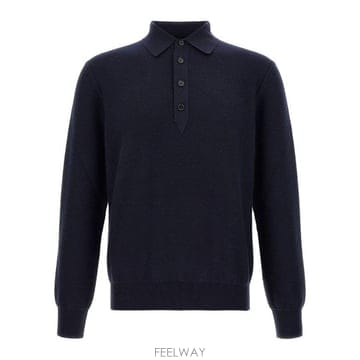 Zegna Oasi 캐시미어 텍스처 폴로셔츠 UIK74A4145 B09 TP980235814