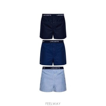 라코스테 3팩 우븐 복서 쇼츠 7H51760 8NI TP980288290
