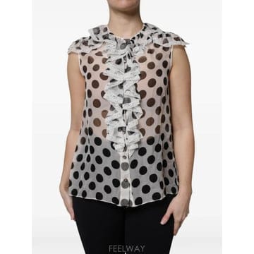 Dolce&Gabbana 26 FW ��ü�ذ��ٳ� ��ī��Ʈ ���� ����콺 F5H41ZFS145 TP45837623226 FW ��ü�ذ��ٳ� ��ī��Ʈ ���� ����콺 F5H41ZFS145 