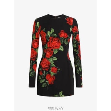 Dolce&Gabbana 26 FW ��ü�ذ��ٳ� ���� ����Ʈ �������� �巹�� F623STFSA9R TP45813849026 FW ��ü�ذ��ٳ� ���� ����Ʈ �������� �巹�� F623STF