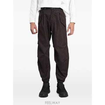 26 FW 앤드 원더 belted zip cuff straight leg cargo trousers 5746