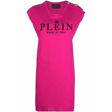 Philipp Plein 26 FW �ʸ��÷��� �ΰ� �ڼ� Ƽ���� �巹�� SABCWTG0420PJO002N TP45921684926 FW �ʸ��÷��� �ΰ� �ڼ� Ƽ���� �巹�� SABCWTG0420PJ