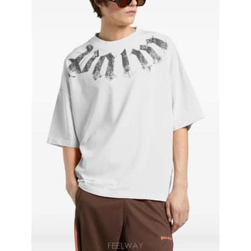 Palm Angels 26 FW �ʾ����� �� �� �ΰ� ����Ʈ Ƽ���� PAMAA03F26JR01 TP45847369326 FW �ʾ����� �� �� �ΰ� ����Ʈ Ƽ���� PAMAA03F26JR01