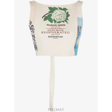 Marine Serre 26 FW �������� �����ʷ���Ƽ�� �߽�Ƽ�� ž WTO003UWOV0009WH50 TP45466053126 FW �������� �����ʷ���Ƽ�� �߽�Ƽ�� ž WTO003UWOV00
