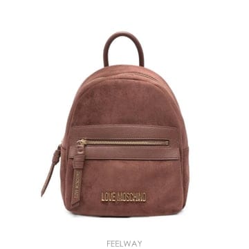 26 FW Love Moschino 로고 장식  스웨이드 백팩 JC4093PP1PLD1 TP460200258
