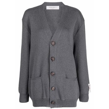 26 FW Golden Goose 로고 프린트 니트 가디건 GWP00950P000662 TP460156547