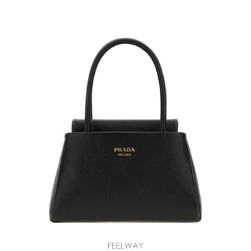 PRADA [X45]����� 1BA5132ZVD F0002 ���� ��Ʈ�� ���۹� ž�ڵ�� �ڵ�� Black leather[X45]����� 1BA5132ZVD F0002 ���� ��Ʈ�� ���۹� ž�ڵ�