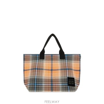 GANNI [W63]���� C208004513817 ZX6 ���� ��Ʈ�� ž�ڵ�� ���۹� Shopper in tessuto[W63]���� C208004513817 ZX6 ���� ��Ʈ�� ž�ڵ�� ����