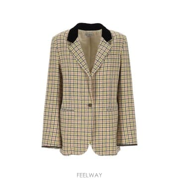 26 FW Forte Forte check pattern blazer 15314LOVELY TP4601554