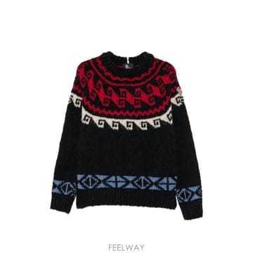 26 FW 몽클레어 그레노블 기하학 자카드 니트 스웨터 L20979C00004N1206 TP460198355