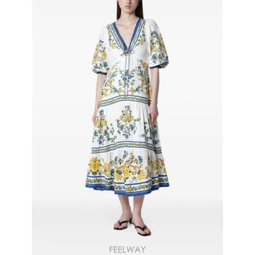 | Other Brand | 26 FW FARM Rio ����ȭ��Ʈ ���и� �÷η� ���ǽ�Ʈ�� ��ν�Ʈ�� �̵� �巹�� 355515 TP46026 FW FARM Rio ����ȭ��Ʈ ���и� �÷η� ���ǽ�Ʈ�� ��