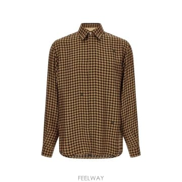 Valentino 26 FW �߷�Ƽ�� ����ٴ� chamber print silk shirt VABA81BQC TP460152726 FW �߷�Ƽ�� ����ٴ� chamber print silk shirt VABA8