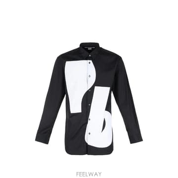 Comme des Garcons 26 FW �ĵ������� abstract print panelled shirt FRB002051 TP46015226 FW �ĵ������� abstract print panelled shirt FRB0020