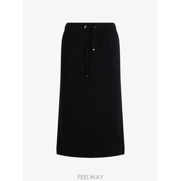 MOORER 26 FW ������ Menciasth drawstring waist slit midi skirt MENCIAS26 FW ������ Menciasth drawstring waist slit midi skir