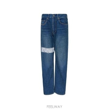 Undercover 26 FW ���Ŀ�� lace detail jeans UP2F15041 TP46016070526 FW ���Ŀ�� lace detail jeans UP2F15041 TP460160705