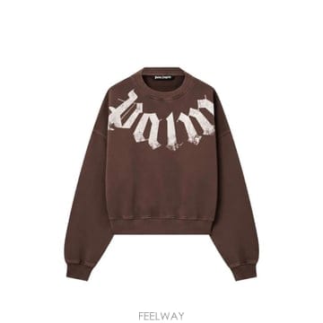 26 FW 팜앤젤스 로고 프린트 스웨트셔츠 PAMBA04F26FL016003 TP457362144
