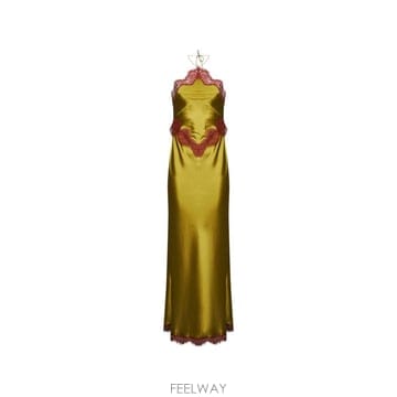 | Other Brand | 26 FW Retrofete Everly lace trimmed halterneck maxi dress 1126 FW Retrofete Everly lace trimmed halterneck maxi dr