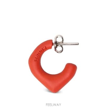 SUNNEI 26 FW ����� logo embossed half hoop earring ACCWJEW016D TP460126 FW ����� logo embossed half hoop earring ACCWJEW01