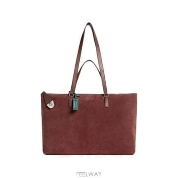 26 FW Coccinelle 스마트 투 고 비트 라지 스웨이드 레더 토트 백 E1VM6880101 TP46