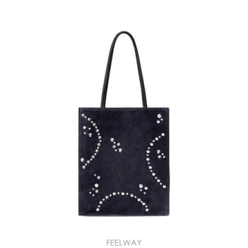 26 FW Gimaguas 사라 스터드 스웨이드 토트 백 SARABAG TP460164565