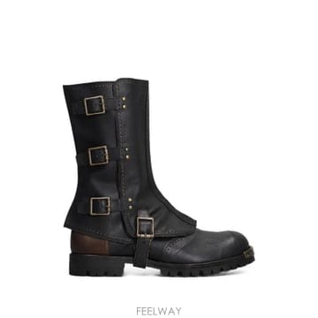 | Other Brand | 26 FW Ziggy Chen buckle fastening leather boots 0M2633001 TP26 FW Ziggy Chen buckle fastening leather boots 0M2633