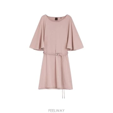 Boss 26 FW ���� belted jersey dress with cape style detail 5056328026 FW ���� belted jersey dress with cape style detail 