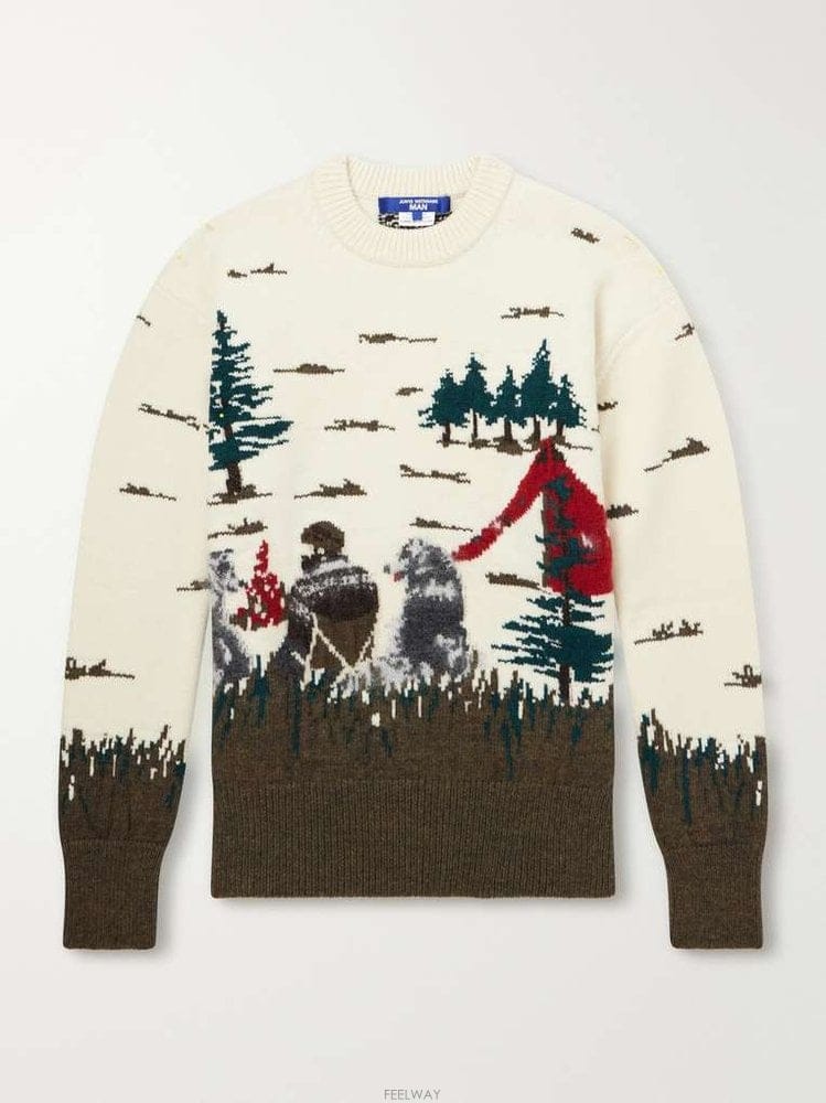 Junya Watanabe �ؾ� ��Ÿ���� INTARSIAKNIT �� ������ WR-N005-W2 B0082501223�ؾ� ��Ÿ���� INTARSIAKNIT �� ������ WR-N005-W2 B00825