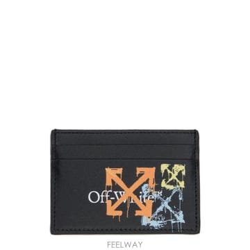 (해외배송) 오프화이트 오프화이트 북키쉬 스프레이 애로우 카드 케이스 OMND089S26LEA001