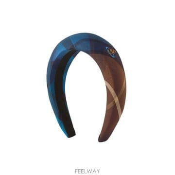 (해외배송) 비비안웨스트우드 비비안 웨스트우드 와이드 체크 패딩 헤드밴드 8102001FW01JF