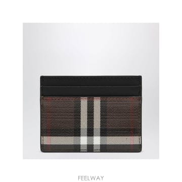 인더샵 BURBERRY 버버리 브라운 체크 카드 지갑