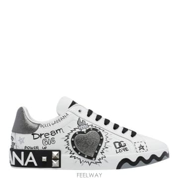 Dolce&Gabbana 26FW ��ü�ذ��ٳ� �������ǳ� ī����Ų ����Ŀ�� CS2466 A0986HN6GJ WHITE26FW ��ü�ذ��ٳ� �������ǳ� ī����Ų ����Ŀ�� CS2466 