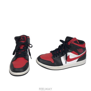 나이키 NIKE 조던1 미드 블랙파이어 신발 스니커즈 남성270