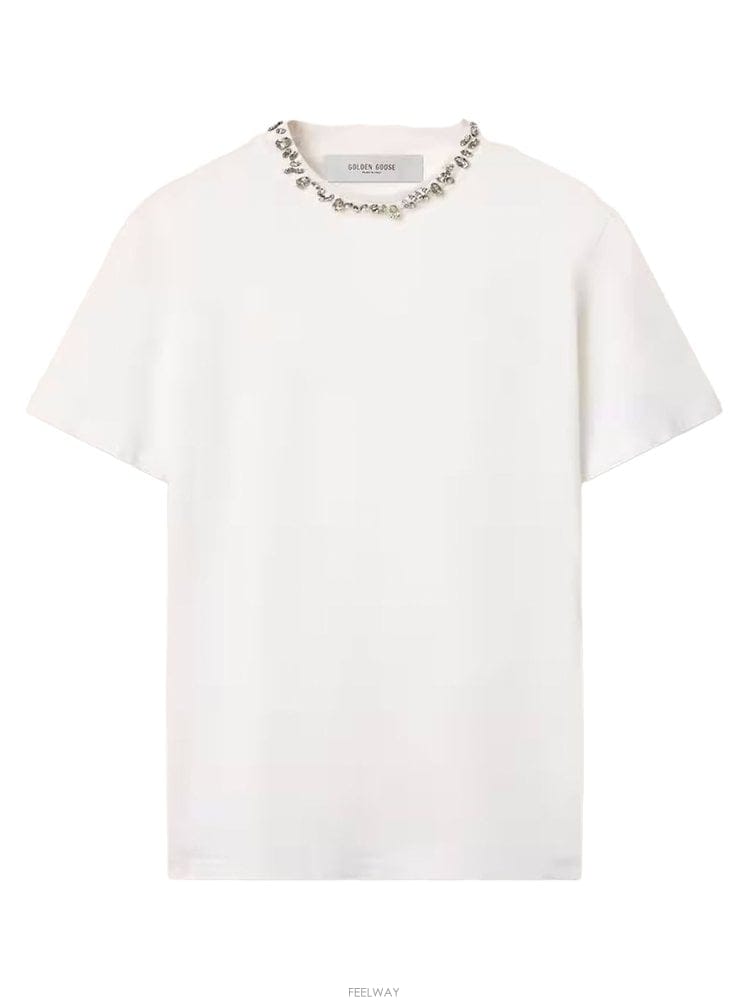 Golden Goose ��籸�� ȭ��Ʈ ��ư Ƽ���� WITH CABOCHON ũ����Ż GW B0302512573��籸�� ȭ��Ʈ ��ư Ƽ���� WITH CABOCHON ũ����Ż GW 