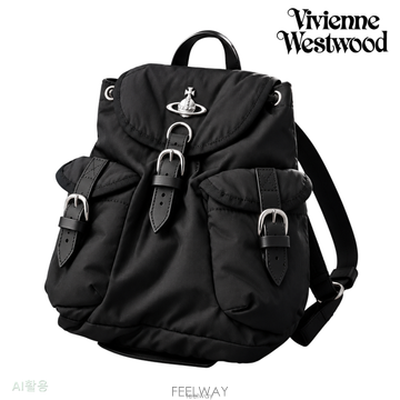 26FW 비비안웨스트우드 여성 하이랜드 스몰 백팩 블랙 4A03000AU W019E N403