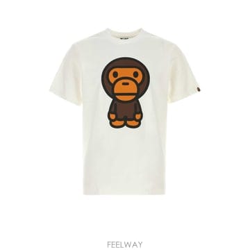 베이프 빅 베이비 마일로 티셔츠 M 002TEM801002M WHI B0442507556