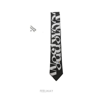 26FW 비비안웨스트우드 넥타이 81050001 W01N3 N401 BLACK GREY