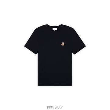 Maison Kitsune 26FW ����Ű���� ���ǵ� ���� ��ġ ����Ʈ Ƽ���� MM00125KJ0008 P199 BLACK26FW ����Ű���� ���ǵ� ���� ��ġ ����Ʈ Ƽ���� MM00125