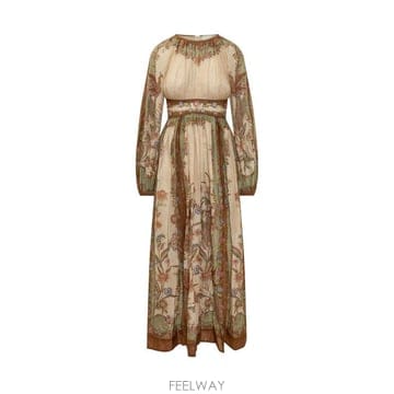 Zimmermann 26FW ���Ӹ� �� ���ǽ� 5947DSS262 CKSF CREAM KHAKI SCARF FLORAL26FW ���Ӹ� �� ���ǽ� 5947DSS262 CKSF CREAM KHAKI SCAR