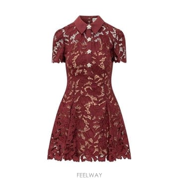 Self Portrait 26FW ���� ��Ʈ����Ʈ �̵� ���ǽ� PF26111SABU BURGUNDY26FW ���� ��Ʈ����Ʈ �̵� ���ǽ� PF26111SABU BURGUNDY