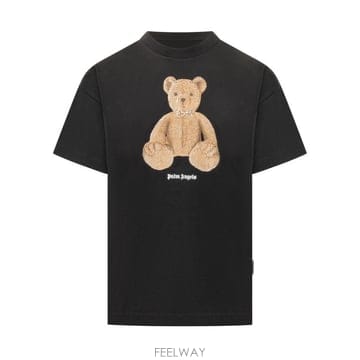 Palm Angels 26SS �ʾ����� ���� Ƽ���� PMAA109S26JER00A 1060 BLACK BROWN26SS �ʾ����� ���� Ƽ���� PMAA109S26JER00A 1060 BLACK 