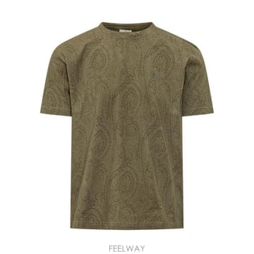 ETRO 26SS ��Ʈ�� ���� Ƽ���� MRMA0002AKG31 M0118 VERDE26SS ��Ʈ�� ���� Ƽ���� MRMA0002AKG31 M0118 VERDE