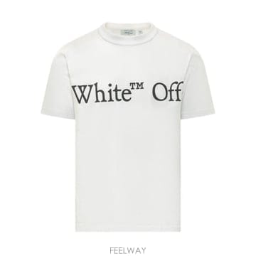 26FW 오프화이트 반팔 티셔츠 44MAA16MF26J00 G100 WHITE
