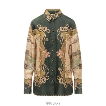 26FW 짐머만 블라우스 0901TF261 FSSCF FOREST SCARF