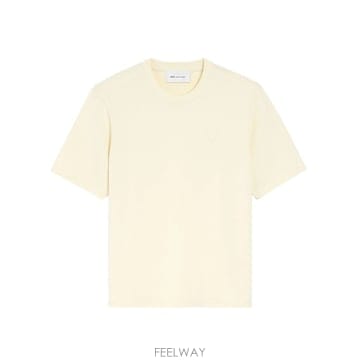아미 아이보리 티셔츠 인 HEAVYWEIGHT 저지 UTS35772 B0302512585