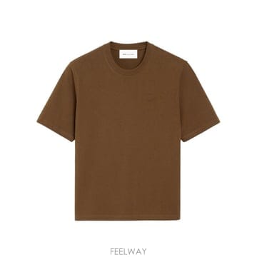 아미 브라운 티셔츠 인 HEAVYWEIGHT 저지 UTS357726 B0302512586