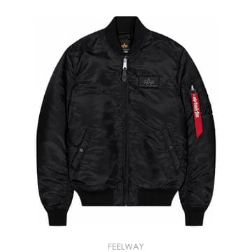 알파 인더스트리 블랙 MA1 VF EMB 봄버 자켓 26811403 B0302512614